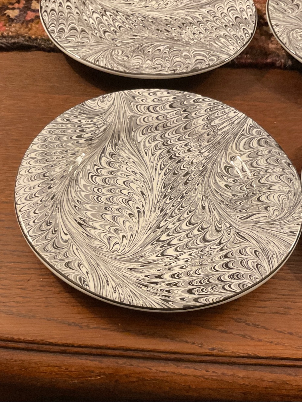 Firenze cocktail/appetizer/ dessert plates.Sold as set of 4. I have 3 sets. Mint
